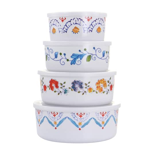 Gibson Home® 8-Piece Anaya Round Nesting Food Storage Set